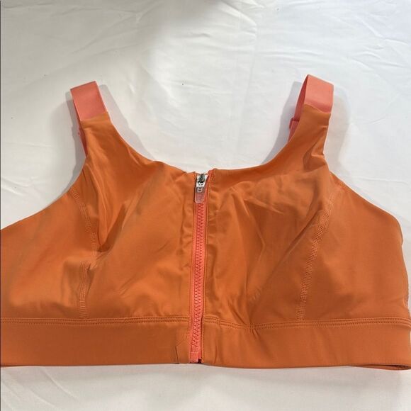Outdoor Voices Powerhouse Sunstone Zip-Front Sports Bra L/XL - DD - Picture 1 of 7